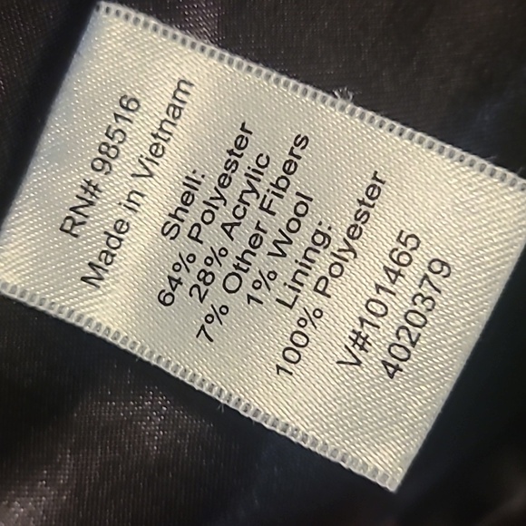 Coldwater Creek Plaid Wrap Pea Coat Size XS (4/6) In Cream + Brown - Picture 6 of 7